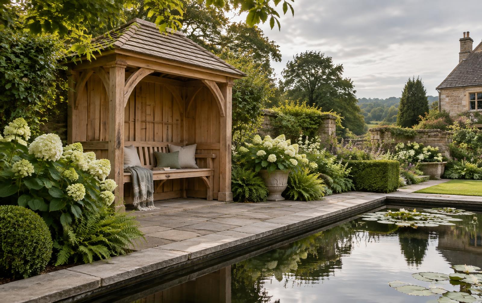 Handcrafted timber garden products from the Wood & Water workshop in Congleton, Cheshire